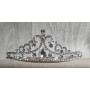 Изысканная диадема с камнями SWAROVSKI, серебро