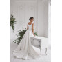 Атласное свадебное платье