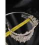 Диадема на петлях c камнями Swarovski Серебристая Нежная диадема с камнями Свадебные диадемы