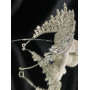 Диадема на петлях c камнями Swarovski Серебристая Нежная диадема с камнями Свадебные диадемы